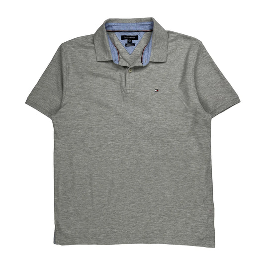 Vintage Tommy Hilfiger Polo Shirt - XL Grey Cotton