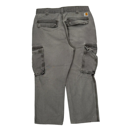 Vintage Carhartt Cargo Trousers - 32W 27L Grey Cotton