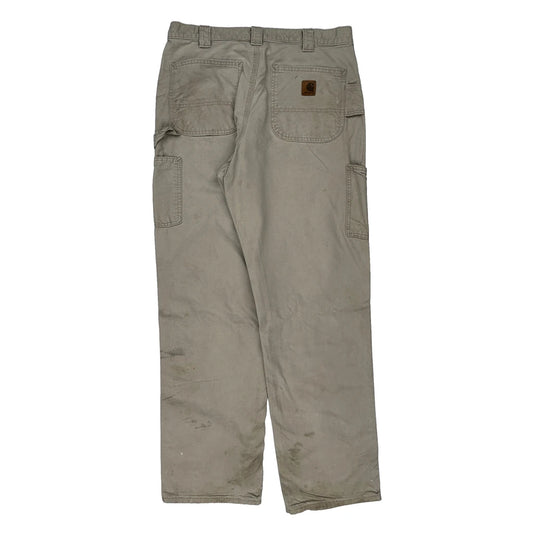 Carhartt Carpenter Trousers - 32W 33L Khaki Cotton
