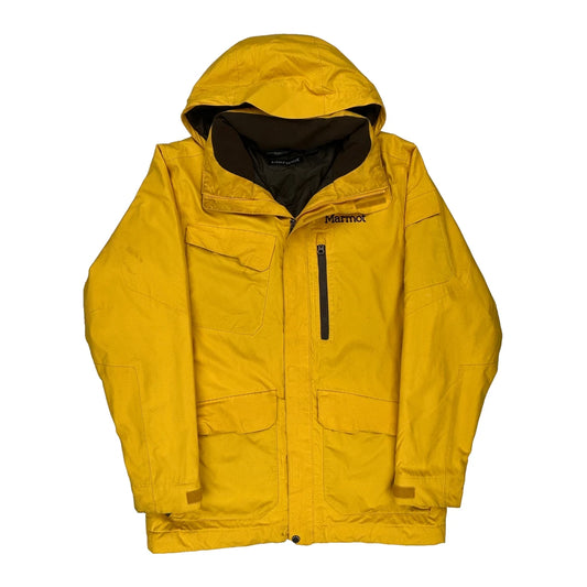 Marmot Membrain Ski Jacket - Large Yellow Polyester