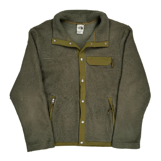 Vintage The North Face Fleece Jacket - Large Green Polyester