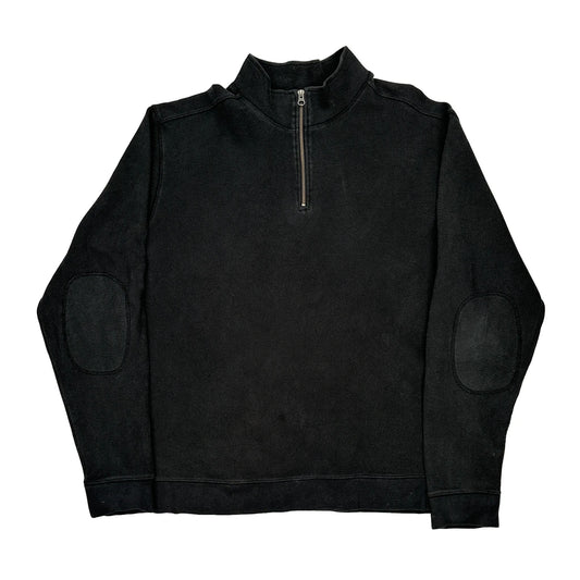 Relaxed Fit Carhartt 1/4 Zip - 2XL Black Cotton