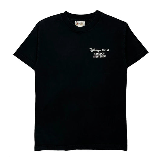 Vintage Stunt Crew Disney Graphic T-Shirt - Small Black Cotton