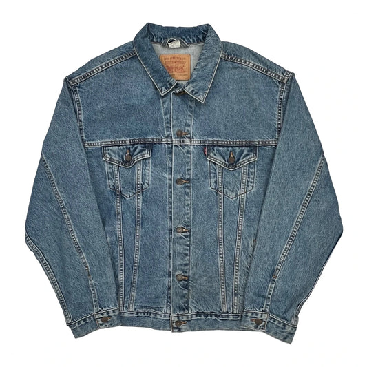 Levis Graphic Denim Jacket - XL Blue Cotton
