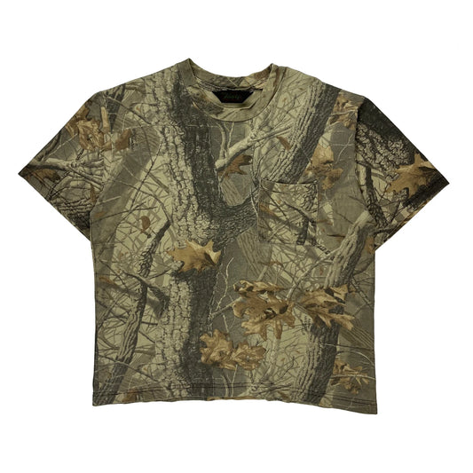 Mossy Oak T-Shirt - Large Camo Cotton