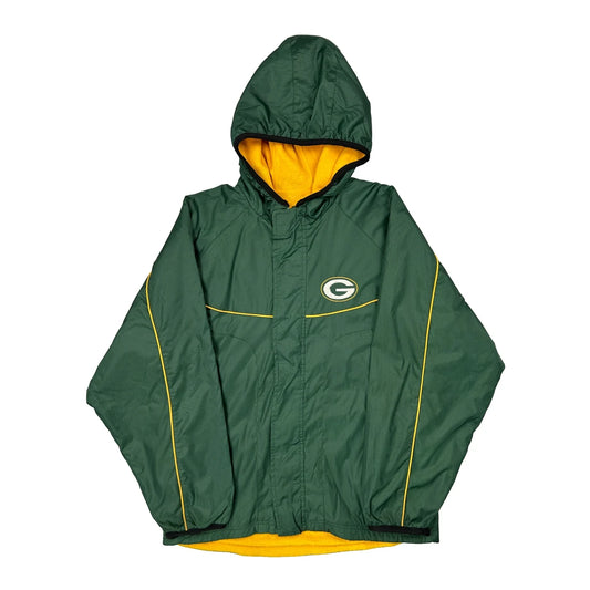 Packers Nfl Football Windbreaker - Medium Green Polyester