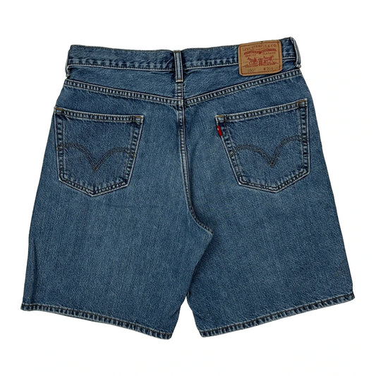 550 Levis Baggy Denim Shorts - 33W 10L Blue Cotton