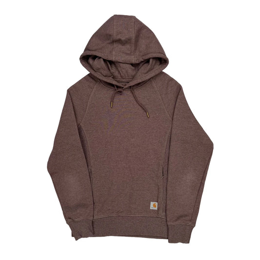 Carhartt Hoodie - Small Brown Cotton Blend