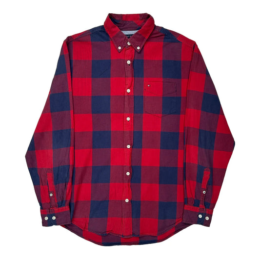 Tommy Hilfiger Checked Shirt - Medium Blue Cotton