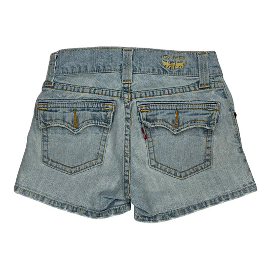 Levis Denim Shorts - 26W UK 4 Light Wash Cotton