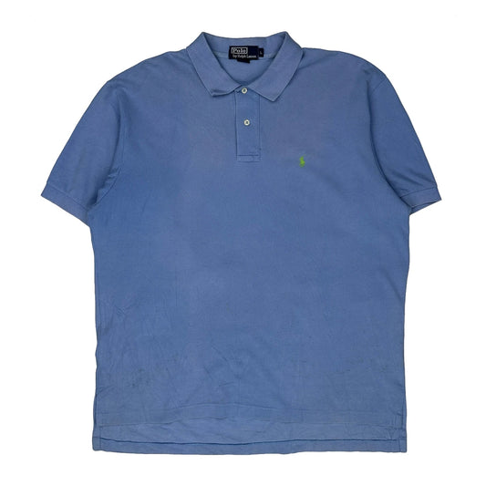Polo By Ralph Lauren Polo Shirt - Large Blue Cotton
