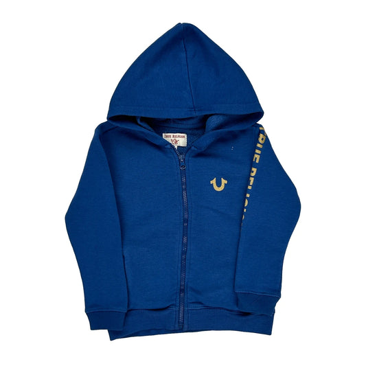 Age 4 True Religion Hoodie - XS Blue Cotton