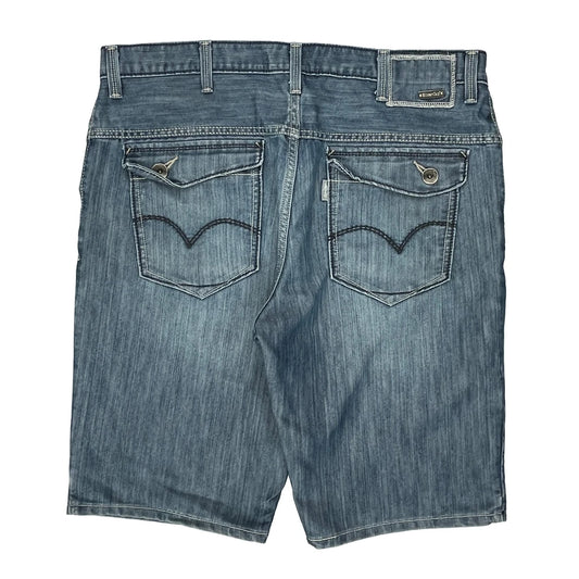 Levis Denim Shorts - 37W 11L Blue Cotton Blend