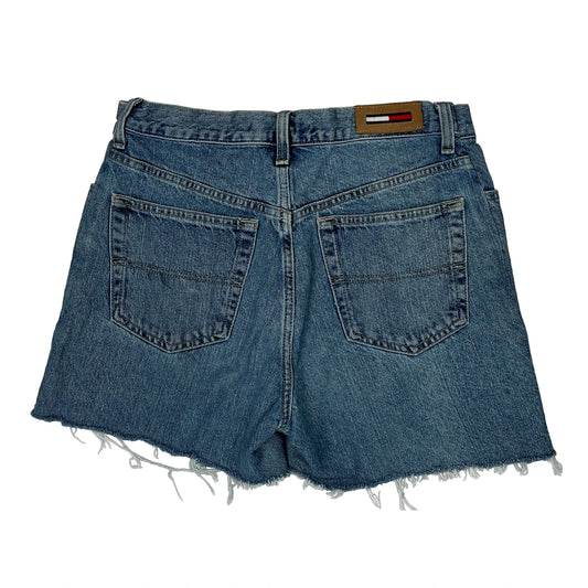 Vintage Tommy Hilfiger Denim Shorts - 28W UK 8 Blue Denim