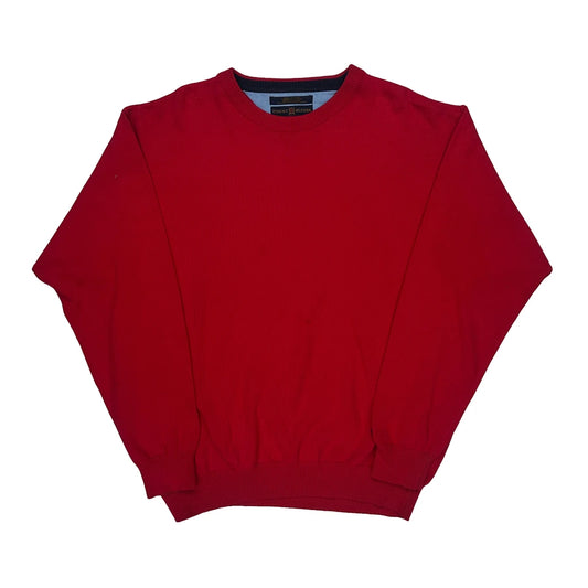 Vintage Tommy Hilfiger Jumper - Large Red Cotton