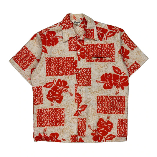 Tropicana Floral Hawaiian Shirt - XL Red Viscose