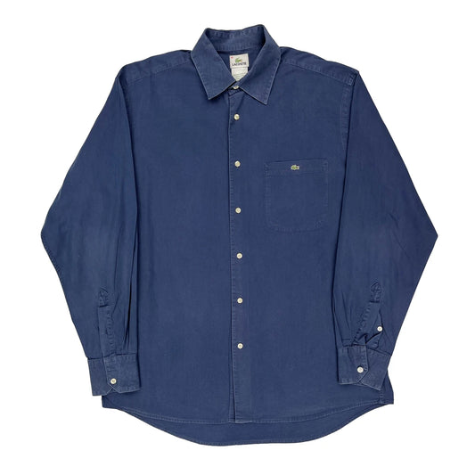 Lacoste Shirt - Large Blue Cotton