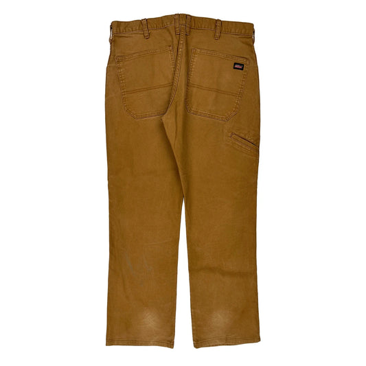 Carhartt Double Knee Carpenter Trousers - 34W 30L Brown Cotton Blend