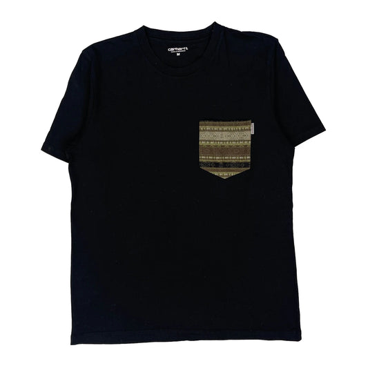 Carhartt T-Shirt - Medium Black Cotton