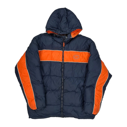 Bears Nfl Graphic Puffer - XL Navy Nylon