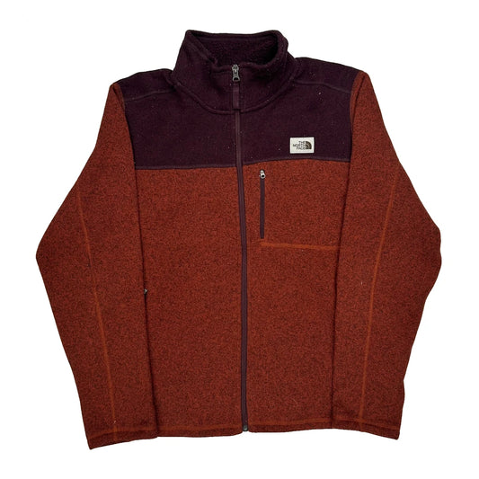 Vintage The North Face Fleece Jacket - Large Brown Polyester