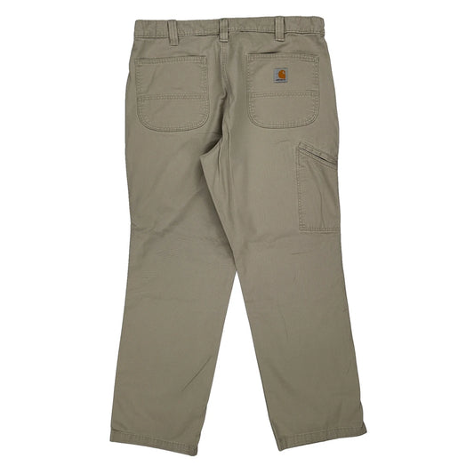 Carhartt Trousers - 36W 30L Beige Cotton Blend