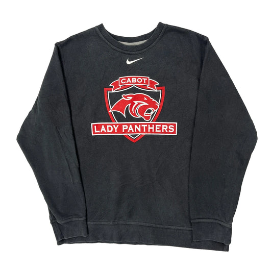 Vintage Cabot Lady Panthers Nike Graphic Sweatshirt - Large Black Cotton