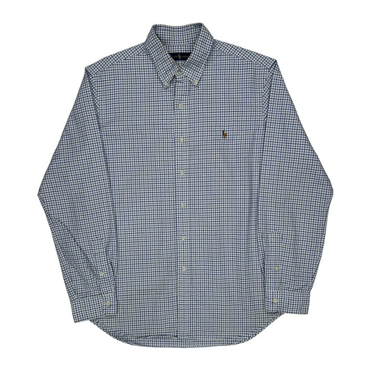 Ralph Lauren Checked Shirt - Large Blue Cotton