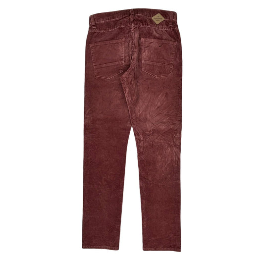 Vintage Quiksilver Cord Trousers - 30W 30L Red Corduroy