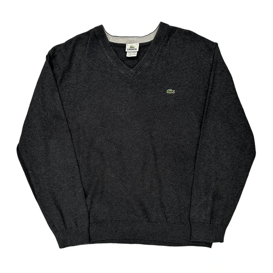 Lacoste Jumper - XL Grey Cotton