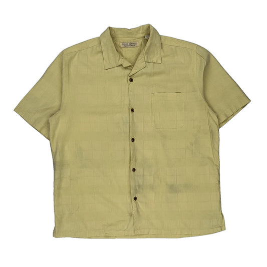 Banana Republic Short Sleeve Shirt - XL Yellow Silk