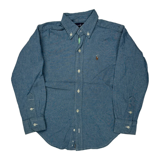 Age 5 Ralph Lauren Shirt - XS Blue Cotton