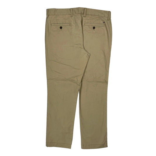 Tommy Hilfiger Slim Fit Chinos - 36W 30L Beige Cotton