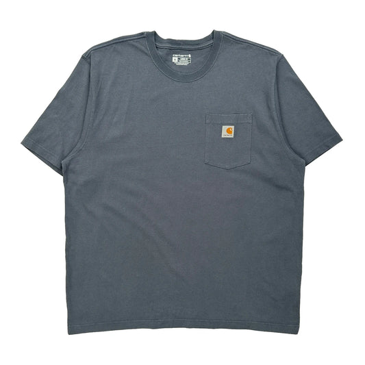 Carhartt T-Shirt - XL Blue Cotton