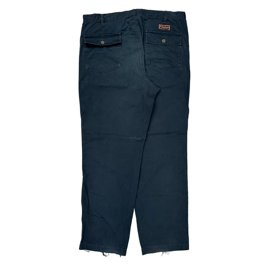 Marlboro Classics Cargo Cargo Trousers - 36W 29L Blue Cotton