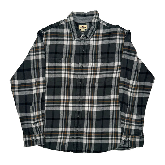 Woolrich Checked Flannel Shirt - 2XL Black Cotton