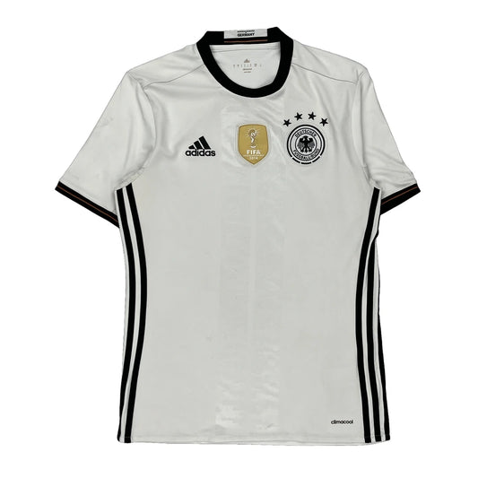 2015-16 Germany Home Adidas Football Shirt - Small White Polyester