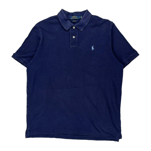 Polo By Ralph Lauren Polo Shirt - Large Blue Cotton