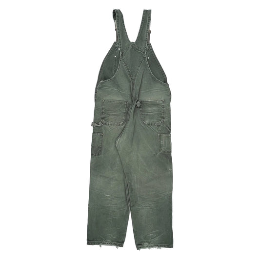 Vintage Carhartt Double Knee Dungarees - 40″ Waist Green Cotton
