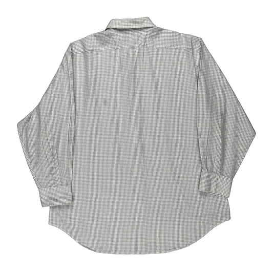 Andrew Polo By Ralph Lauren Checked Shirt - Large White Cotton