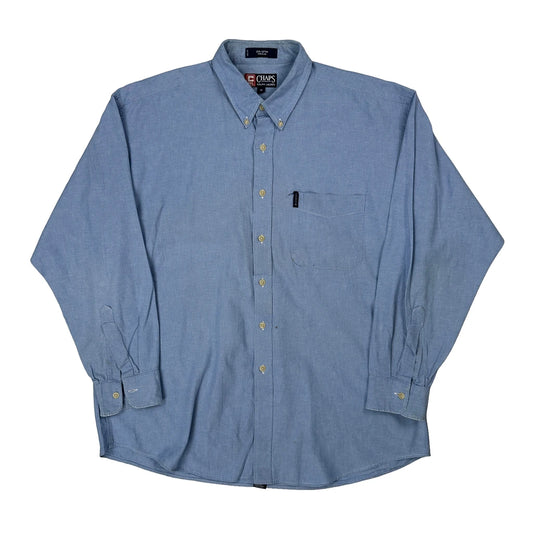 Vintage Chaps Ralph Lauren Shirt - XL Blue Cotton