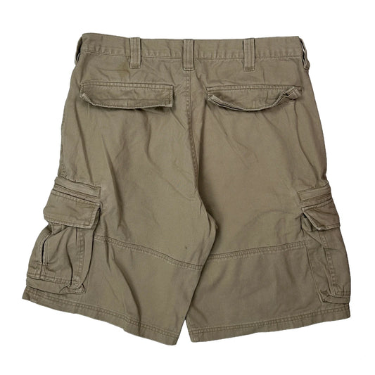 Vintage Lee Cargo Shorts - 34W 10L Beige Cotton