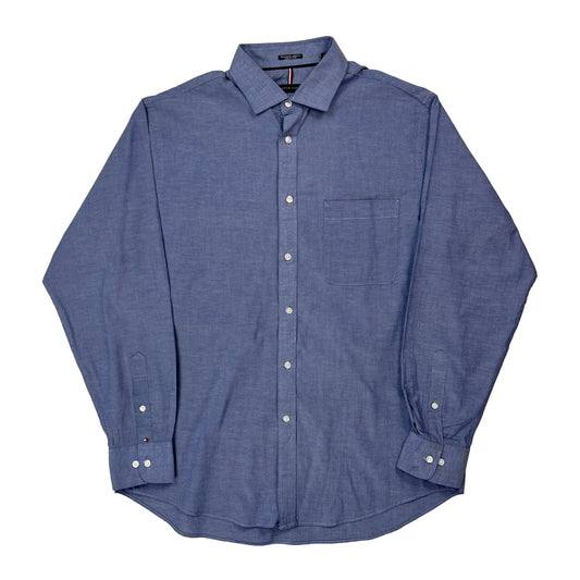 Tommy Hilfiger Shirt - Large Blue Cotton