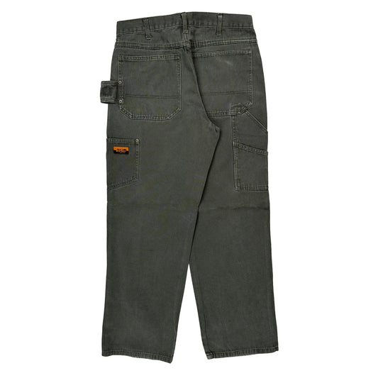 Vintage Unbranded Carpenter Trousers - 30W 31L Grey Cotton