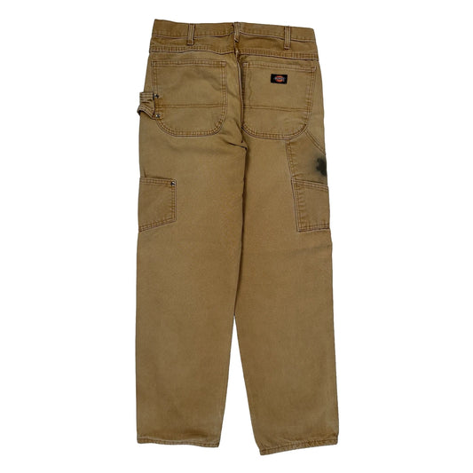 Dickies Carpenter Trousers - 30W 32L Brown Cotton