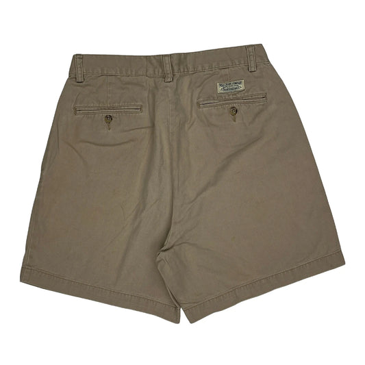 Polo By Ralph Lauren Pleated Chino Shorts - 29W 6L Beige Cotton