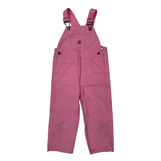 Age 3 Carhartt Dungarees - 3XS Pink Cotton