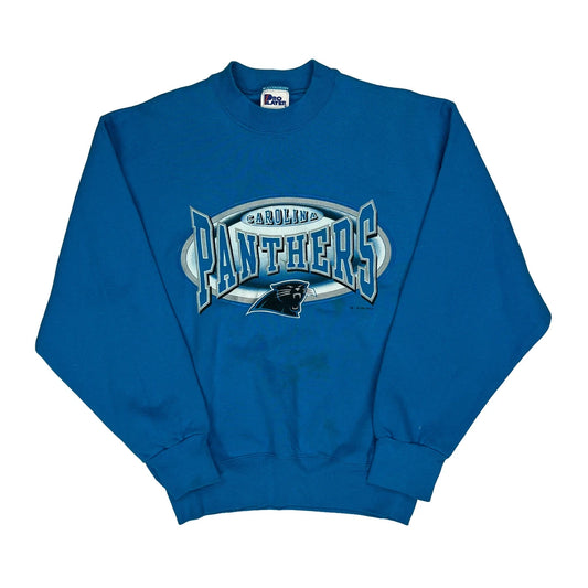 Carolina Panthers Pro Player Football Sweatshirt - Medium Blue Cotton Blend
