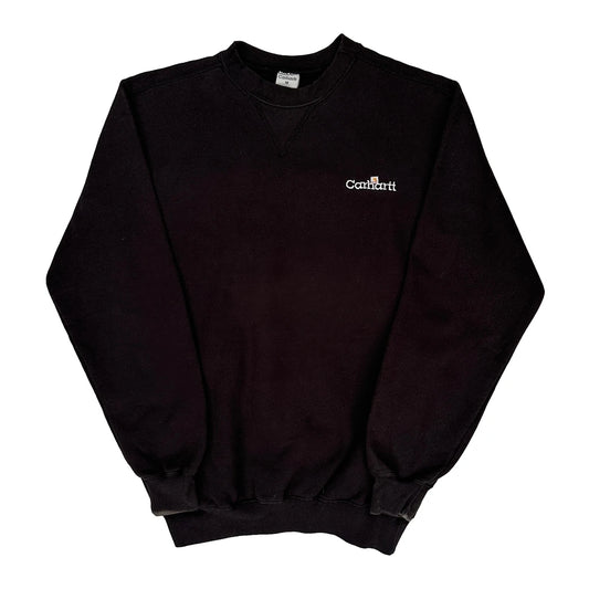 Vintage Carhartt Sweatshirt - Medium Black Cotton Blend