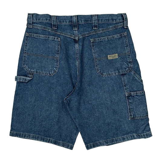 Vintage Wrangler Carpenter Shorts - 34W 11L Blue Cotton